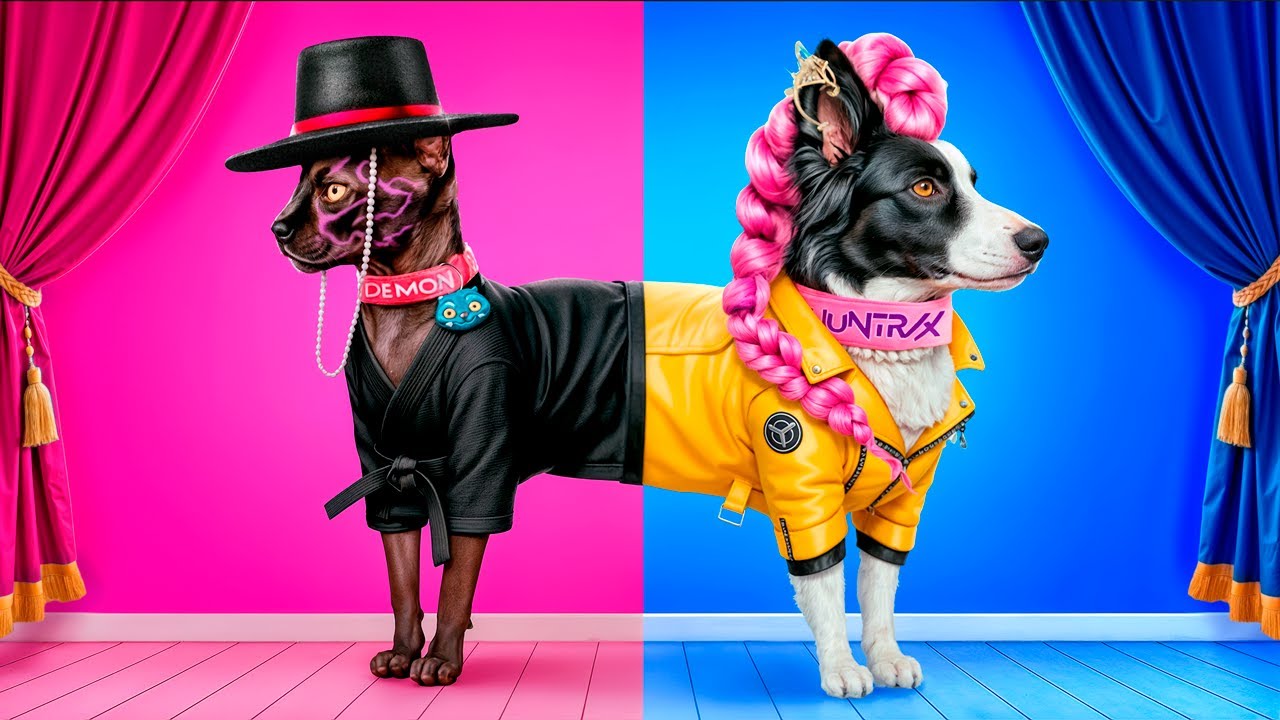 Nous Construisons une Salle Secrète avec les K-Pop Demon Hunters ! La Poupée de SG Adopte un Chien !