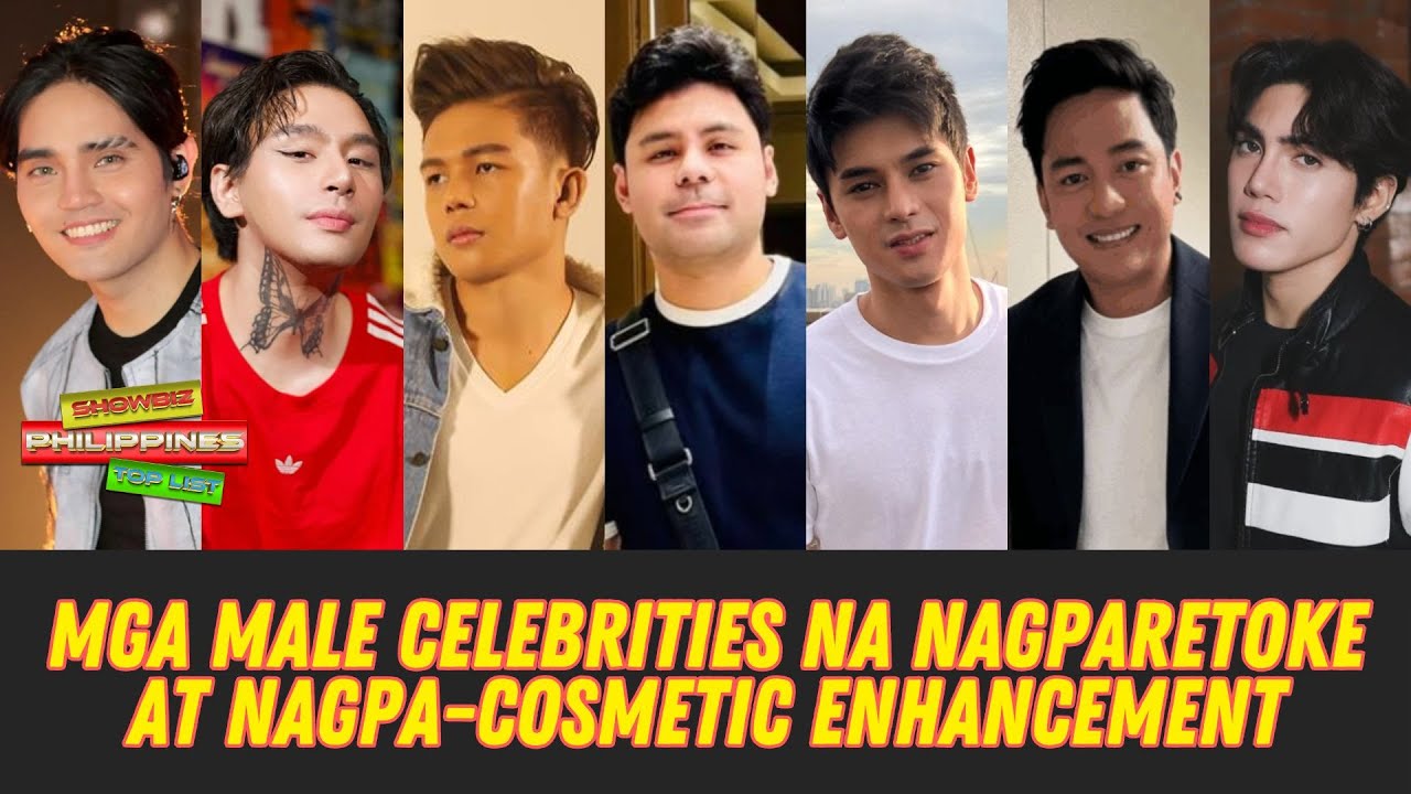 Mga male celebrities na nagparetoke at nagpa-cosmetic enhancement