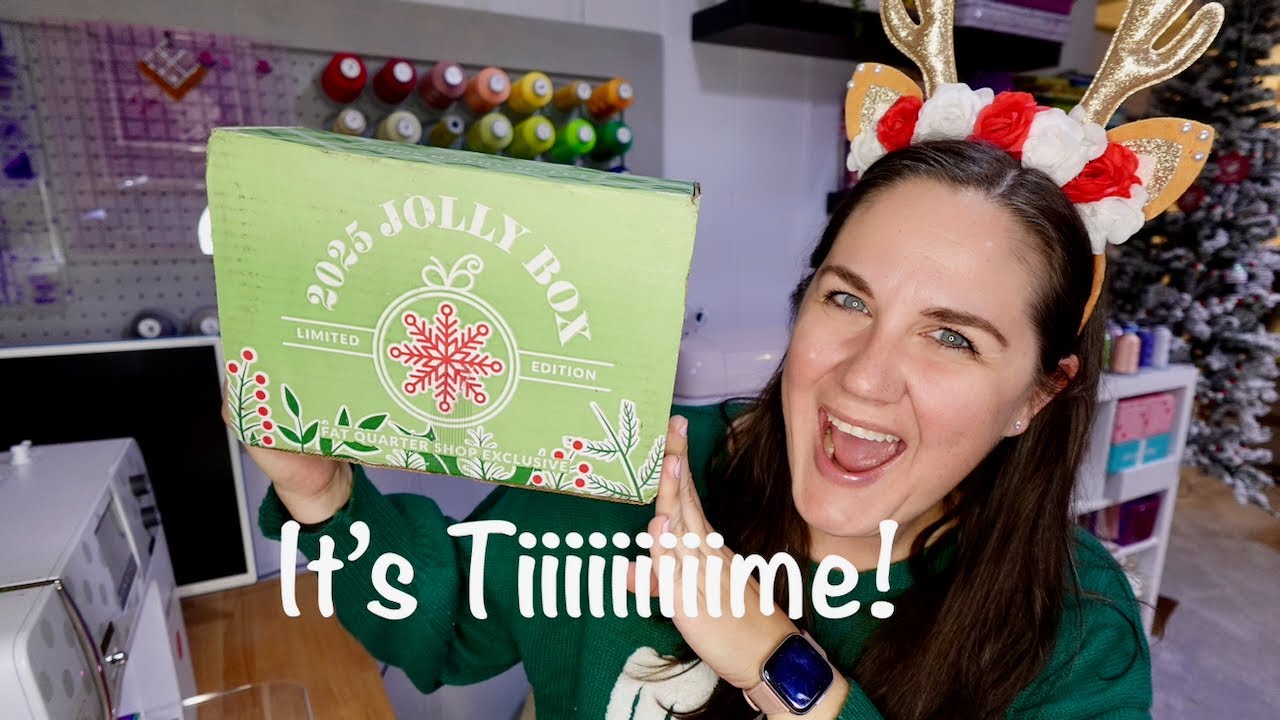 Распаковка JOLLY BOX 2025 | FAT QUARTER SHOP | Ограниченный выпуск рождественской коробки @Beverl...