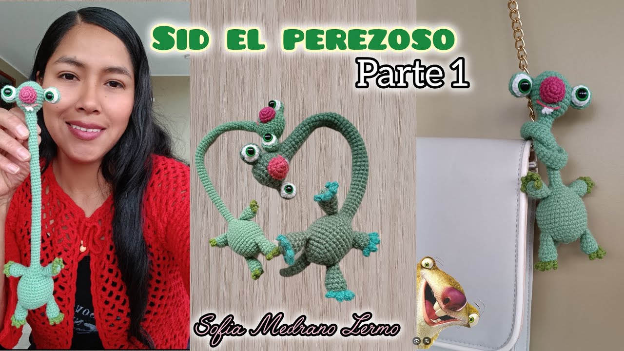 🦥 SID EL PEREZOSO DE LA HERA DEL HIELO🤗 tejido a crochet🧶 Tejiendo Encantos Sofi 🥰