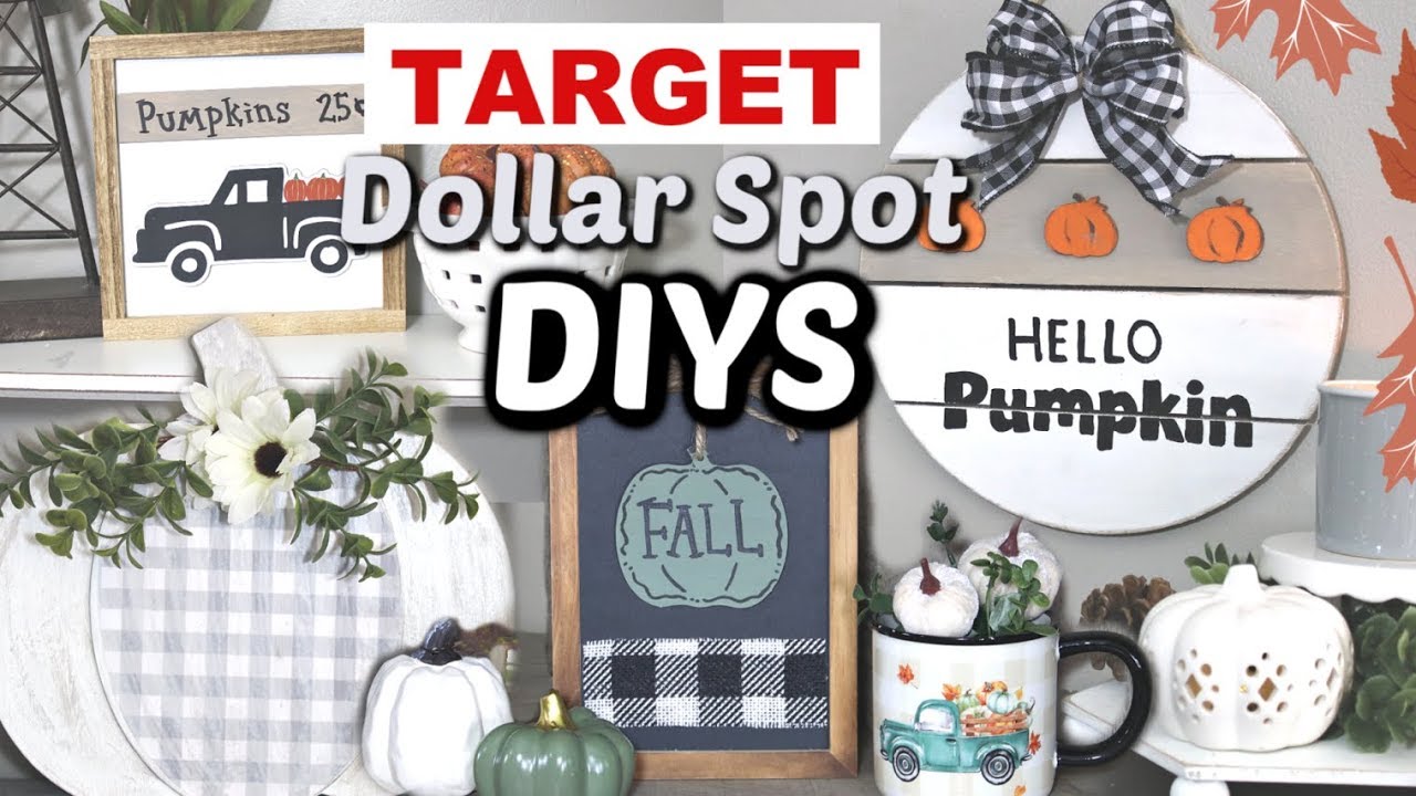FALL TARGET Dollar Spot DIYS | Fall Target Dollar Spot DIY Decor | Krafts by Katelyn