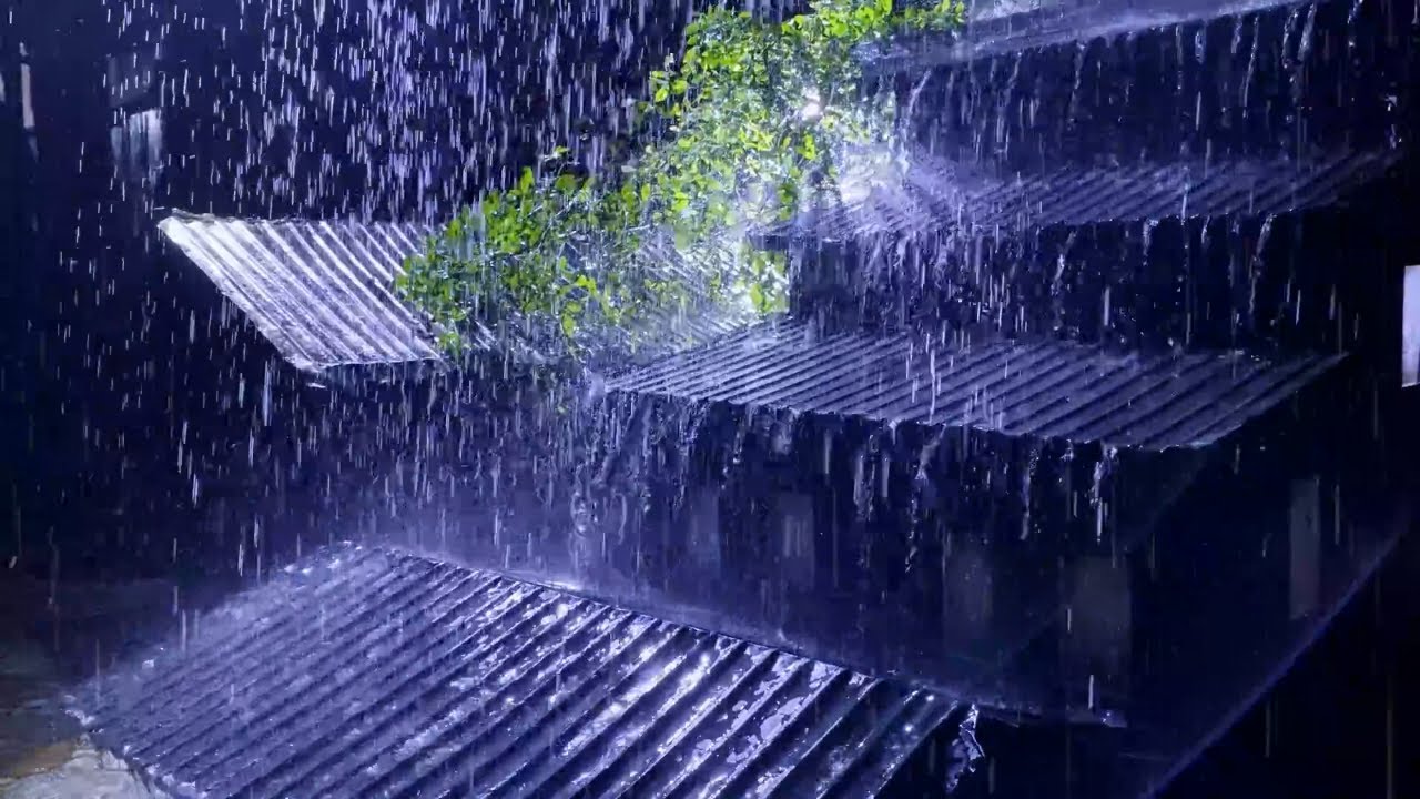 🌧️ Realistic Heavy Rain at Night | Background Rain Sounds for Work, Sleep & Focus (LIVE)