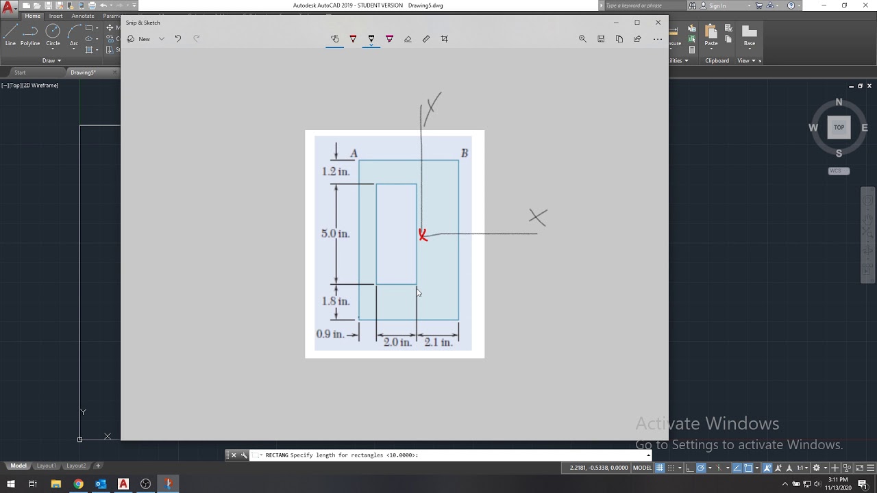 AutoCAD Tutorial: How to find the Centroid and Moment of Inertias of a Cross Section