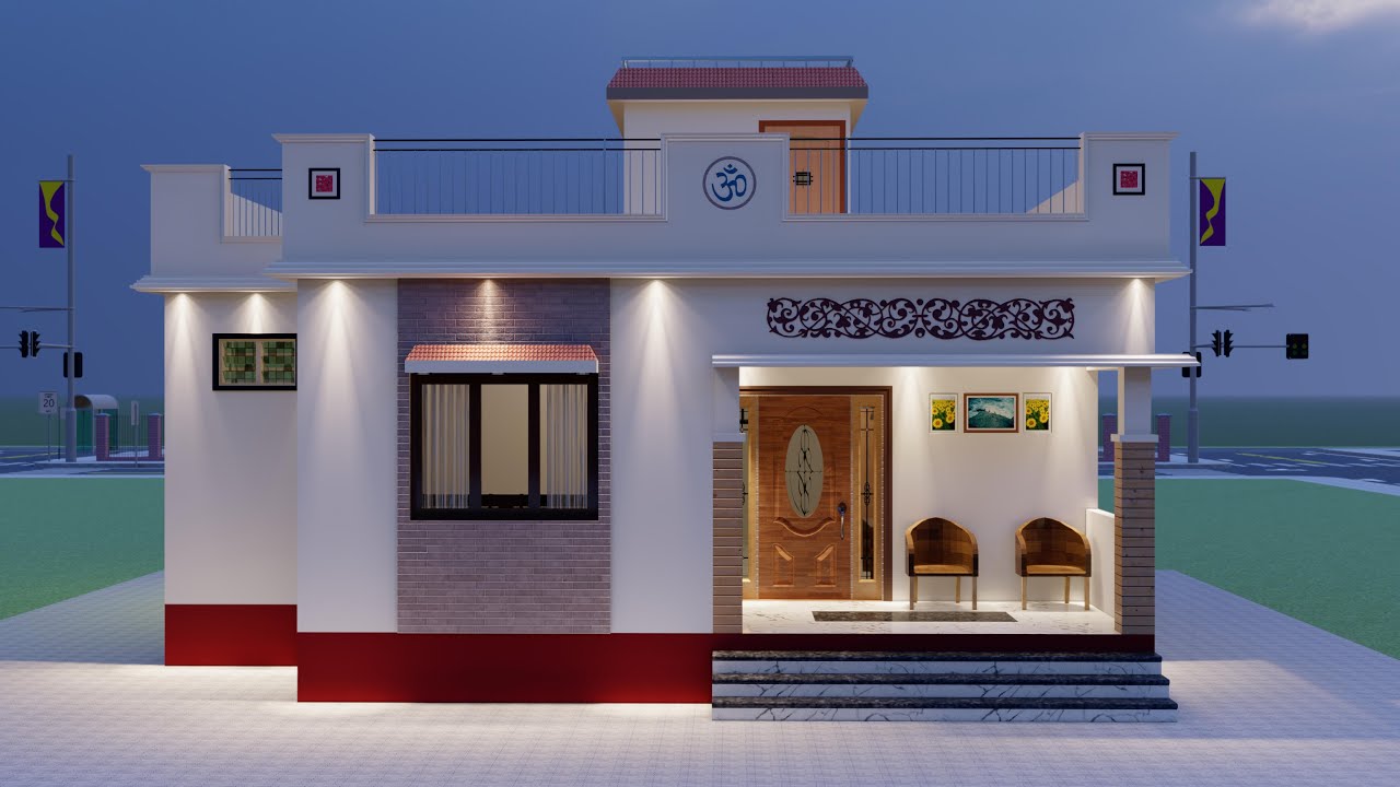 28'x35' Ghar ka Design for village @Myhomeplan