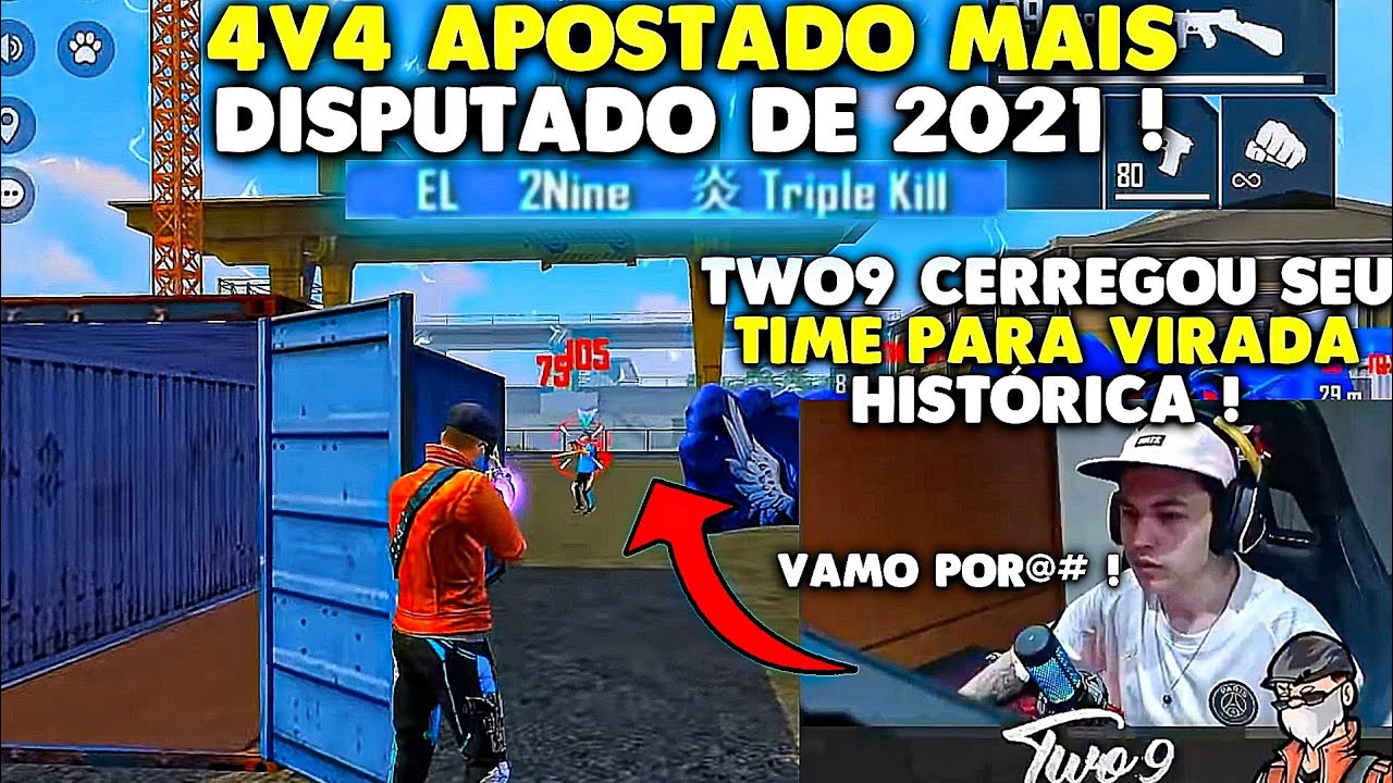 TWO9 DEU A VIDA E AMASSOU A PAIN E TROPA SEM DÓ !! - NESSE 4V4 APOSTADO MAIS DISPUTADO DE TODOS !!