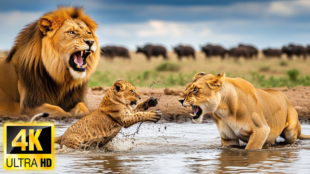 Harmonious World Wildlife in 4K - Secret Life of Botswana, Africa Animals Revealed - Relaxing Music