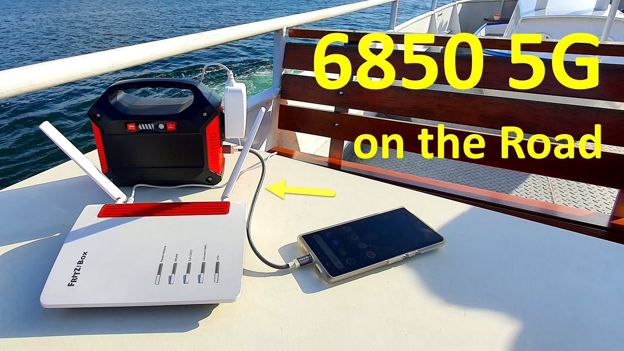 Fritzbox 6850 5G: Tests von Airport MUC bis Starnberg See mit Telekom 5G-SIM