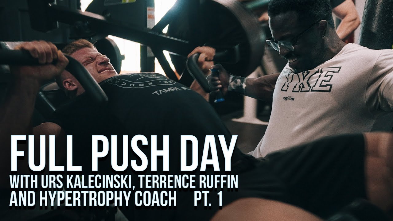 Full Workout - with Terrence Ruffin Urs Hypertrophy Coach Joe Bennett - Chest Shoulders Triceps