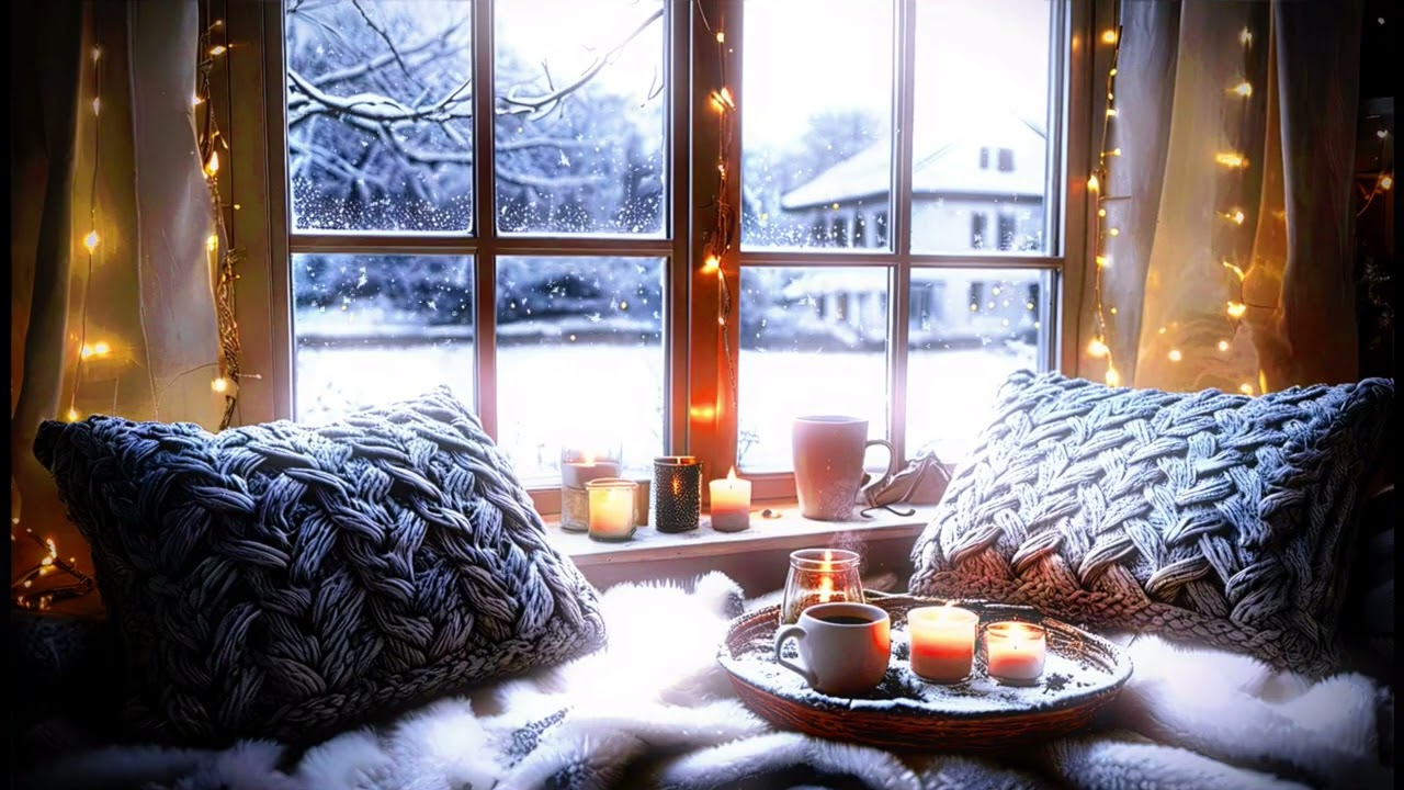 ☃️Cozy Winter Jazz |  Relaxing Jazz for Study, Sleep & Winter Calm🕯️