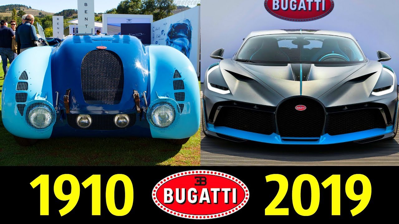 Bugatti - Эволюция (1910 - 2019) ! История Марки !