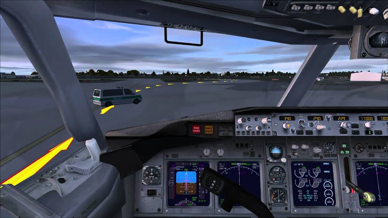 FSX [HD] 737-800 Hamburg nach Berlin-Tegel (deutsch) part 1/4