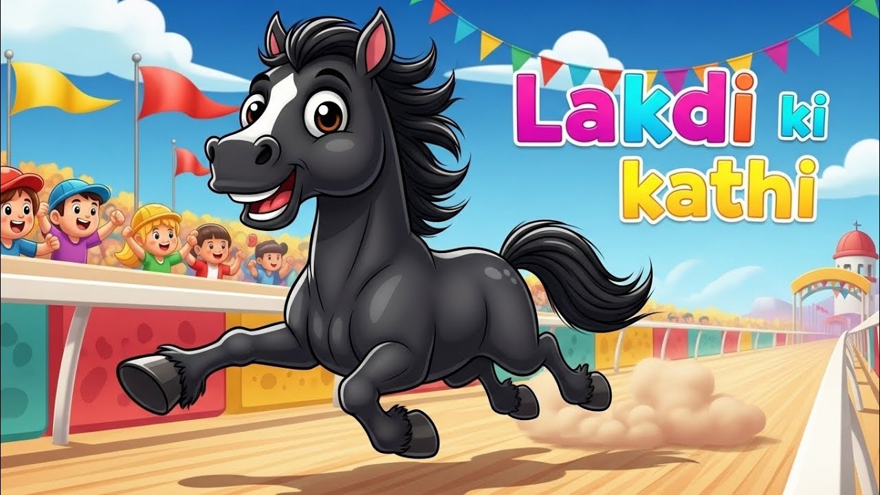 लकड़ी की काठी | Lakdi Ki Kathi, Kathi Ka Ghoda | Nursery Rhymes | Rhyme For Childrens