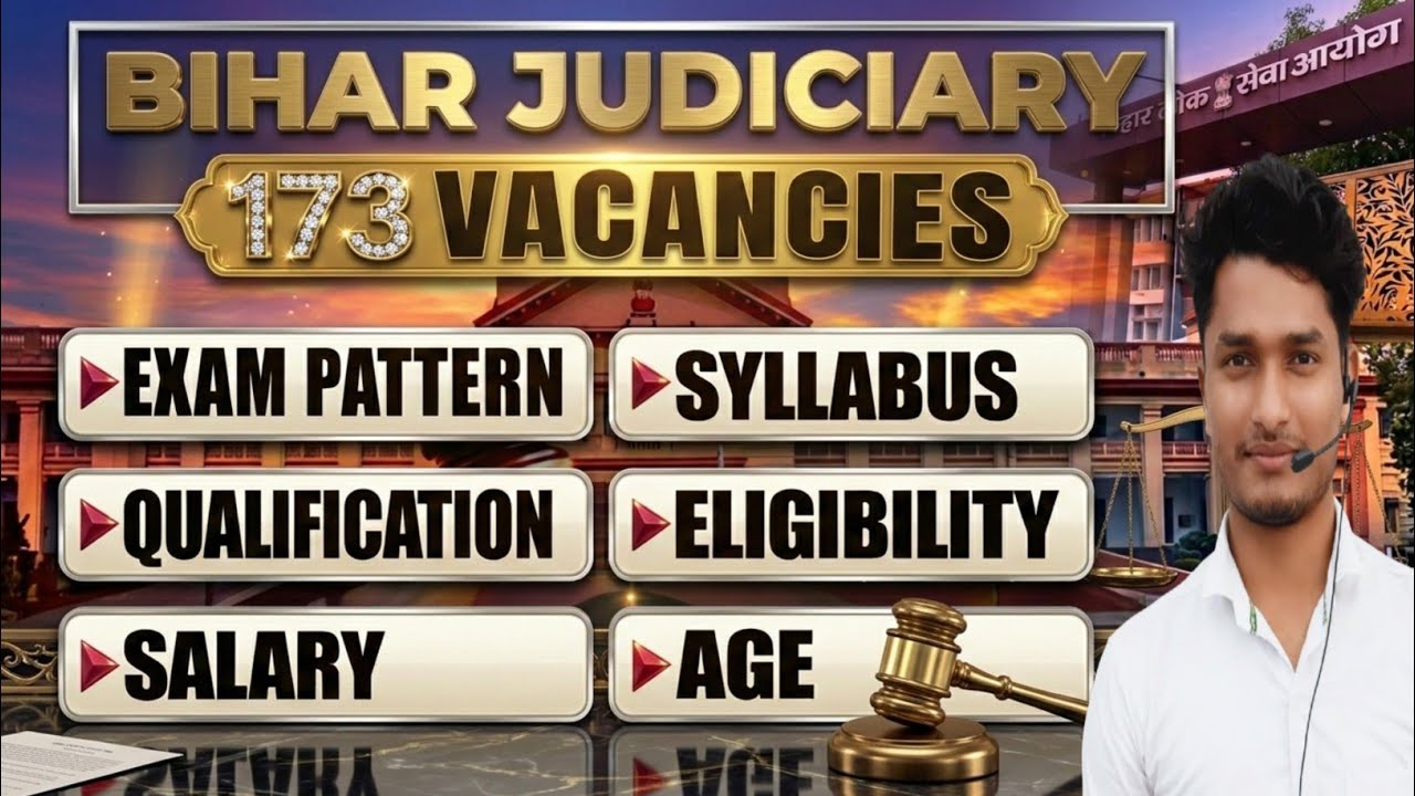 33rd Bihar Judicial Services Competitive Examination 2026 |  Eligibility, Vacancy,| Full Details