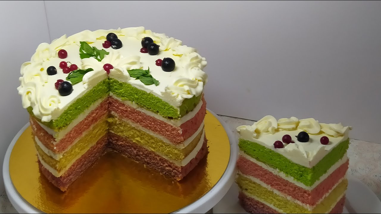 Радужный торт 🎂