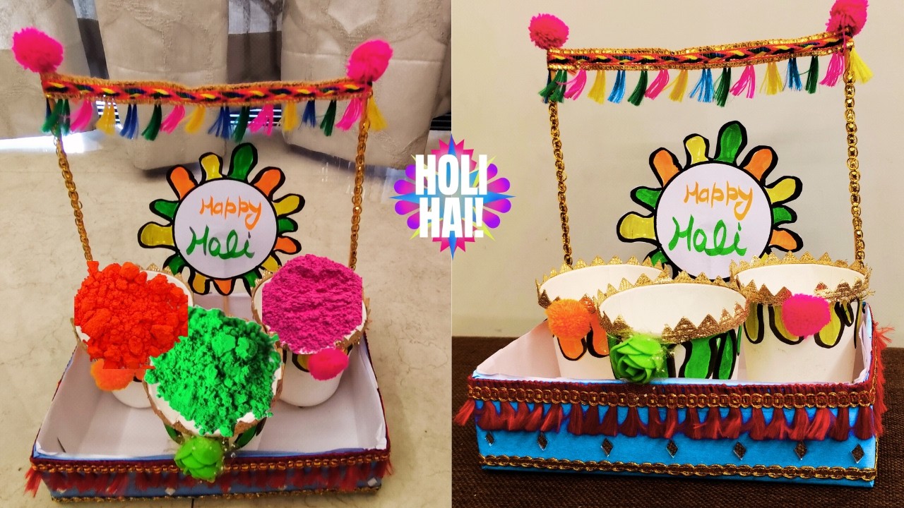 Holi Craft ideas | DIY Holi Celebration Craft | Holi Special Craft | Holi Festival Decoration ideas