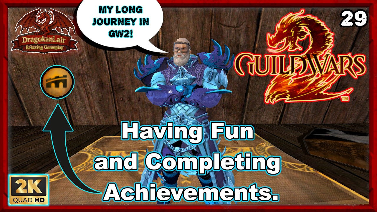 My journey in GW2 continue! Having Fun and Completing Achievements Open World PvE. Stream N. 398