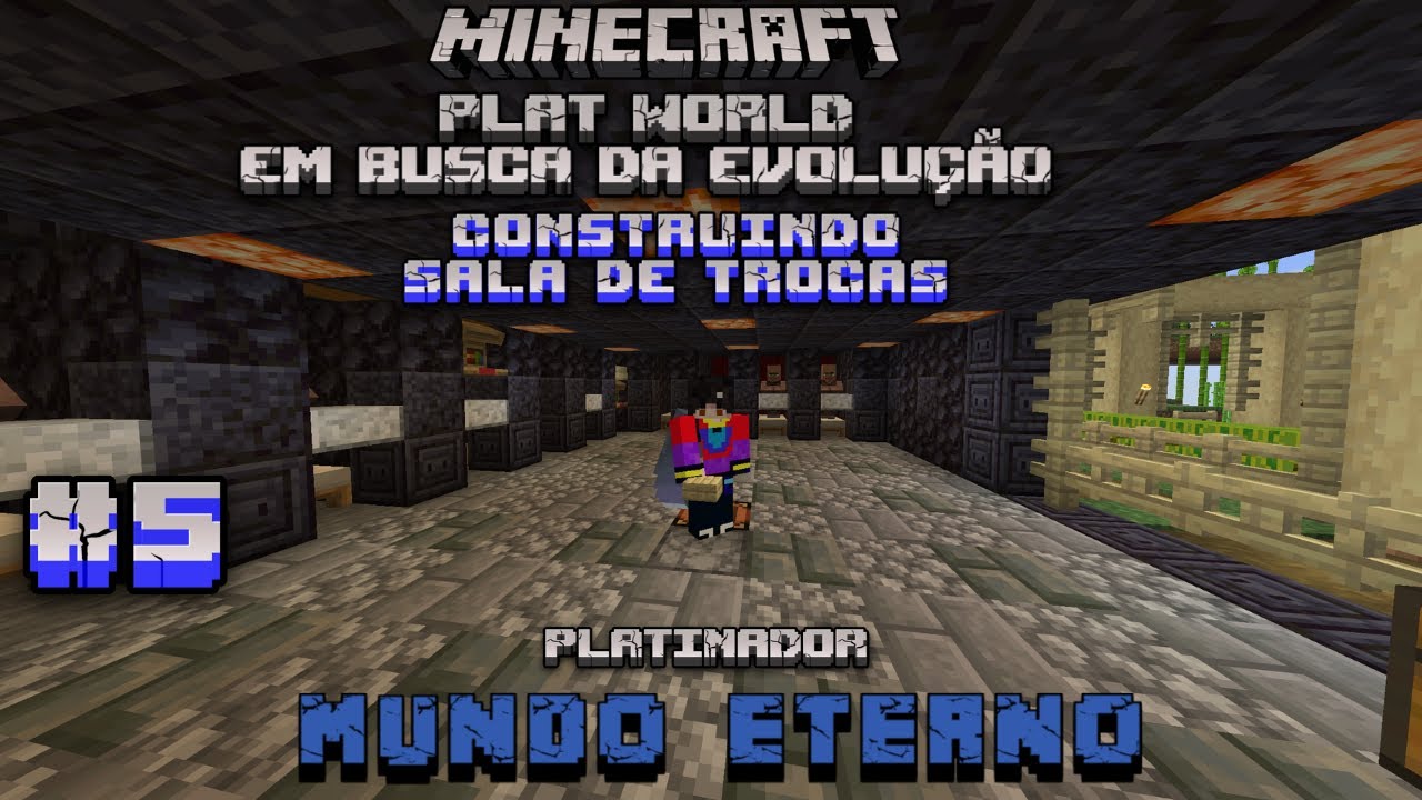 Como eu construi a estação de trocas com os vilagers. EP 5 #minecraft em busca da evolução