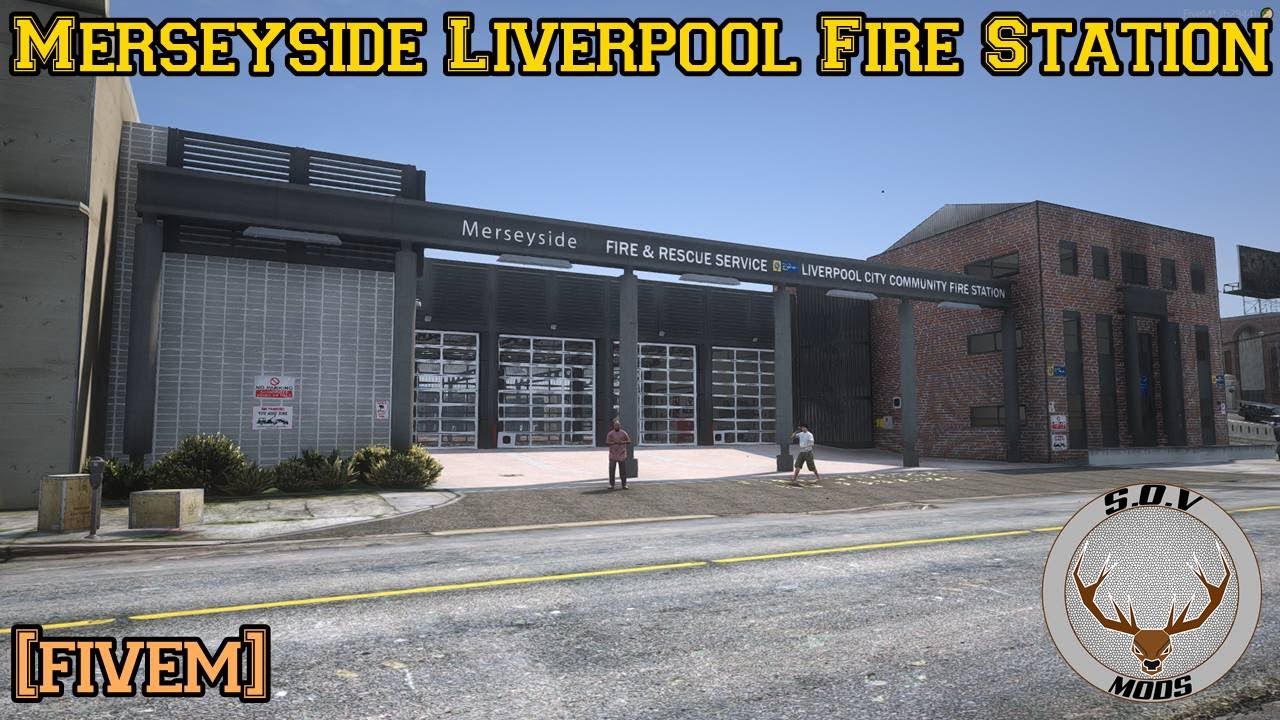 Пожарная станция Ливерпуля в Мерсисайде [GTAV/FIVEM]