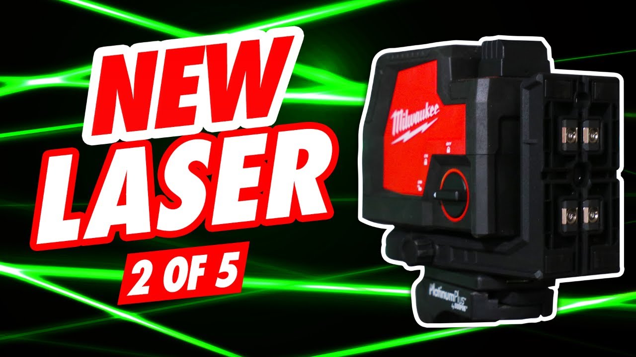 MILWAUKEE 3 PLANE LASER // HIGH INTENSITY GREEN! // USB RECHARGEABLE  #3521-21 // 5 VIDEO SERIES!