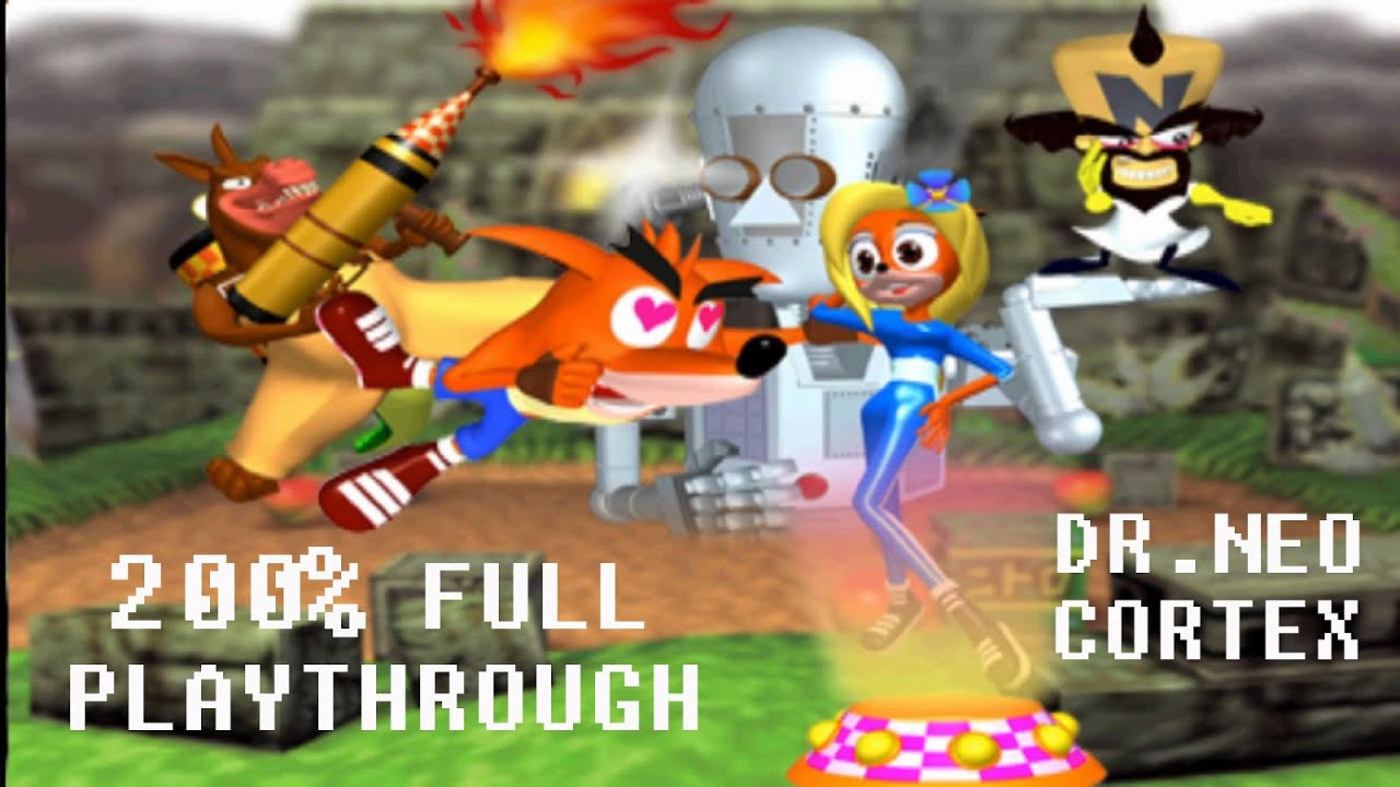 Crash Bash (Japanesse Version) - 200% Cortex Full Playthrough
