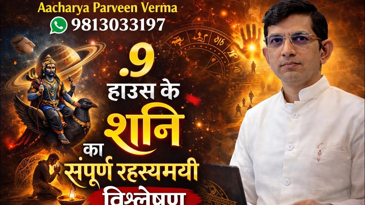 2️⃣ 9वें घर का शनि क्यों देता है कष्ट? पूरा सच पहली बार!आचार्य परवीन वर्मा लाल किताब एक्सपर्ट क्लास 