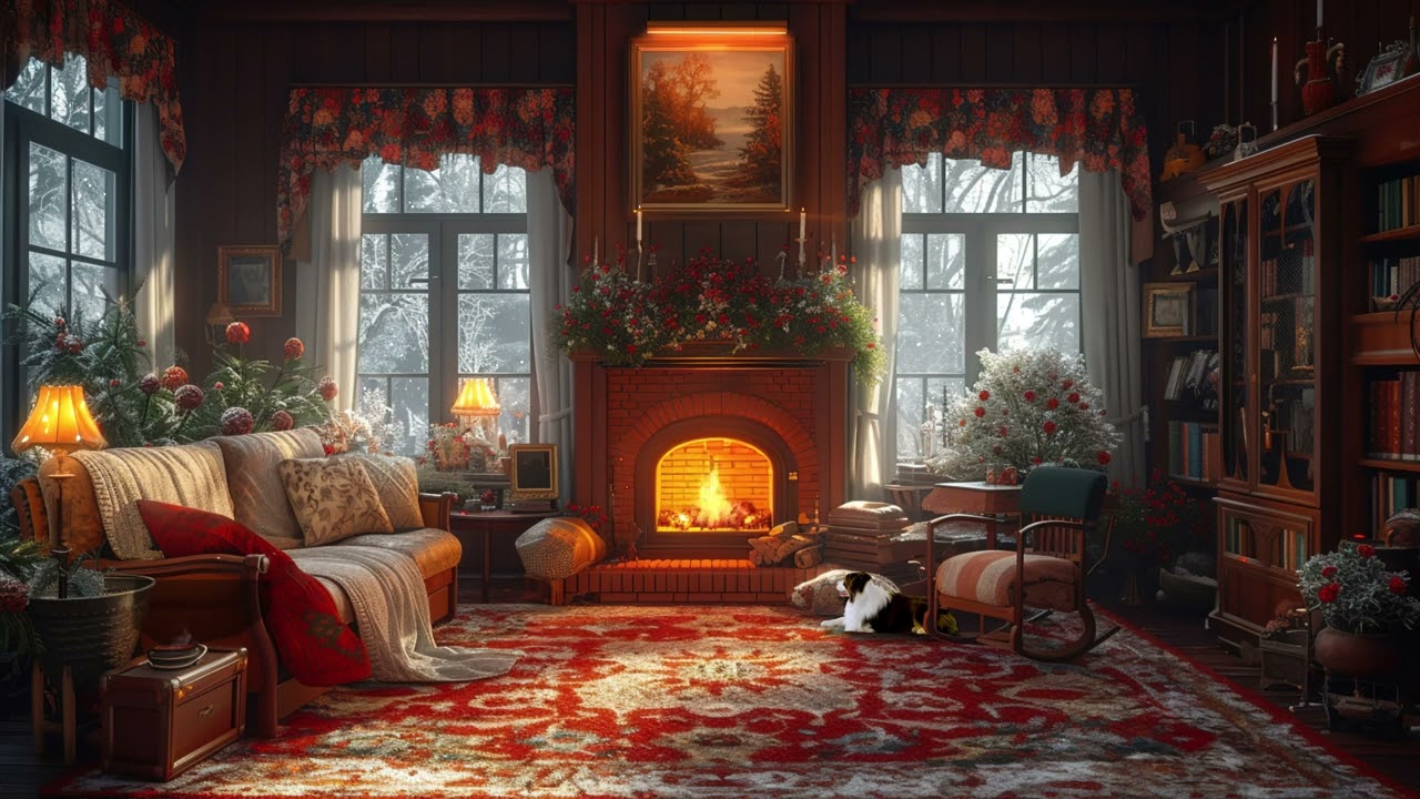 Upbeat Jazz Instrumental Music to Studying, Working ☕ Soft Jazz Music at Cozy Living Room Ambience