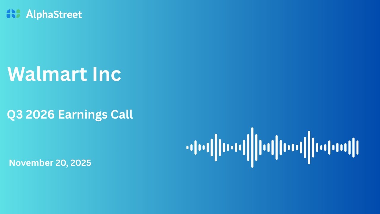 WMT Stock | Walmart Inc Q3 2026 Earnings Call