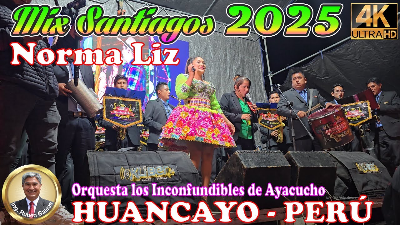 Lleg&oacute; el SANTIAGO 2025. Norma Liz y la Orquesta Inconfundibles de Ayacucho (VIDEO 4K). #huancayo