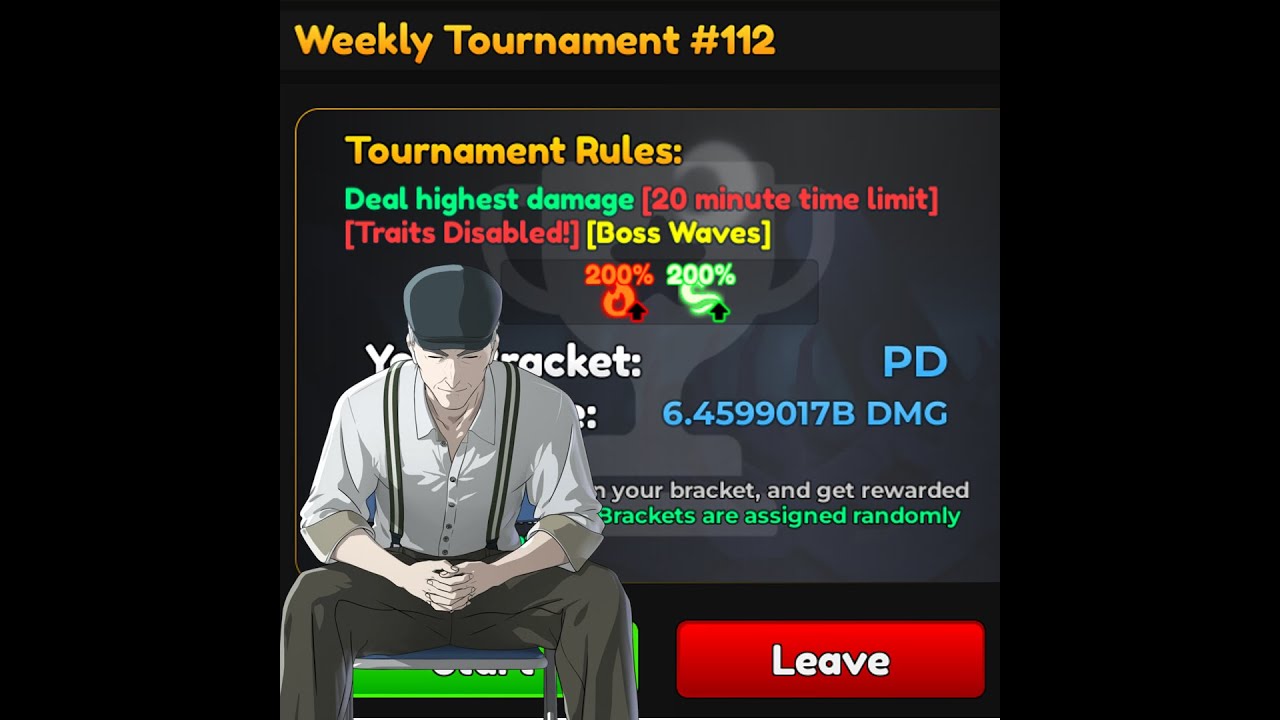 Tournament #112 Anime Adventures 6.46 Billion Damage!