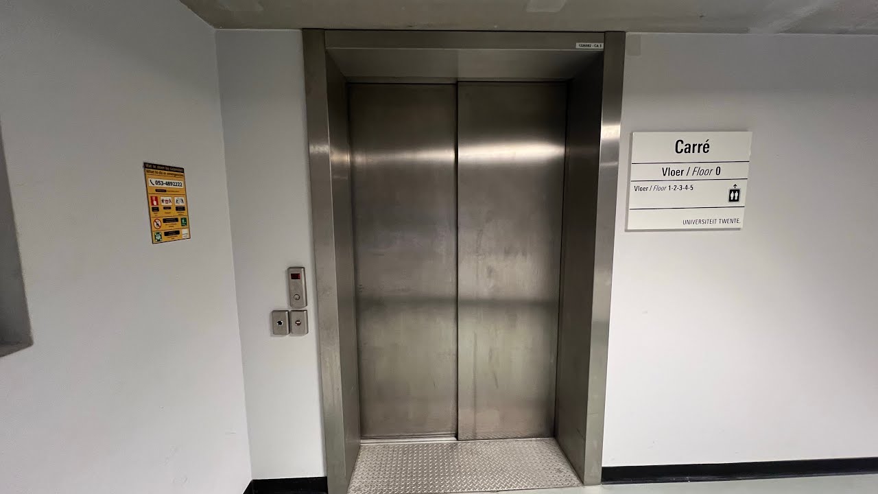 Nice 2008 Otis Gen2 MRL Traction Elevator@Robotics Building,Twente University, Enschede, Netherlands