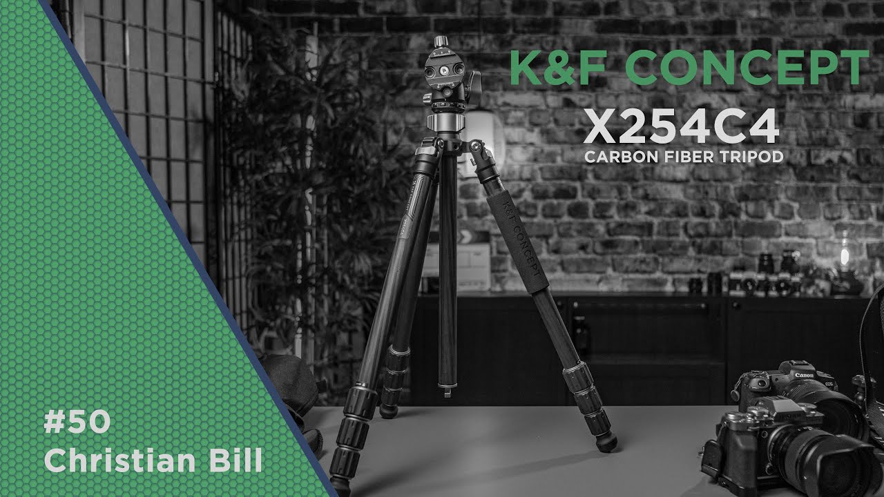 K&F Concept X254C4 - Carbon Stativ