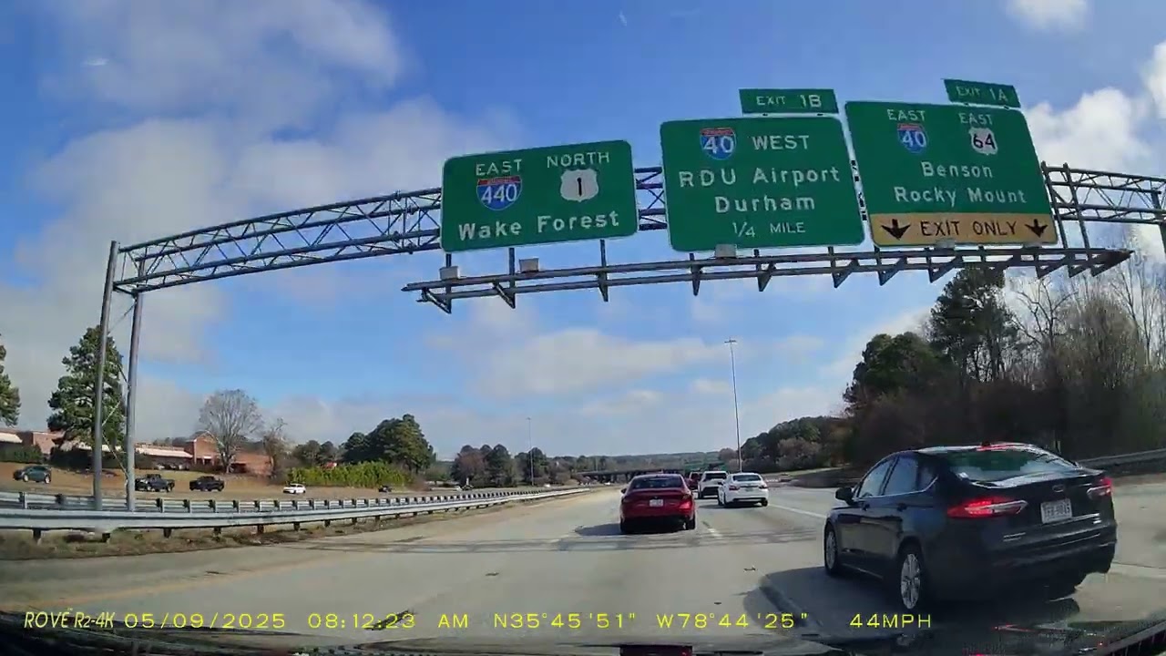 Drive from Cary / UNC Area to Greensboro, NC