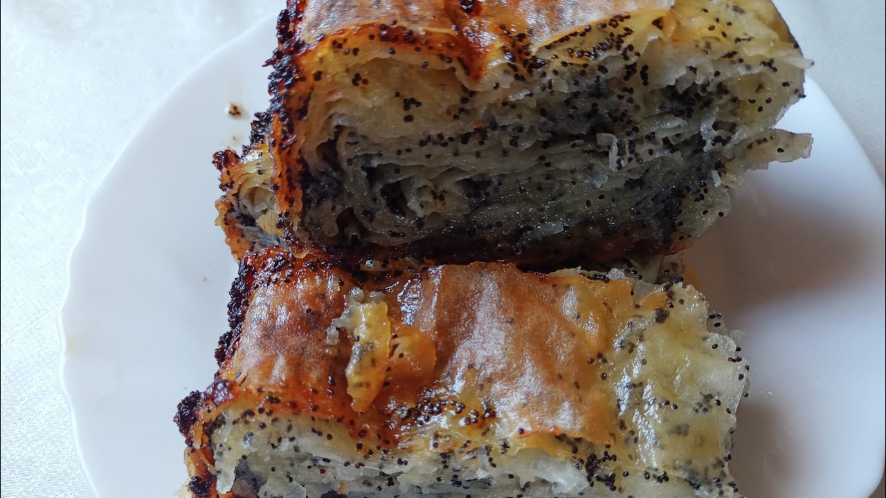 Sočna-BAKLAVA SA MAKOM-mera na čaše! BAKLAVA WITH POOPY SEED #baklava #mak #poppyseedsrecipe