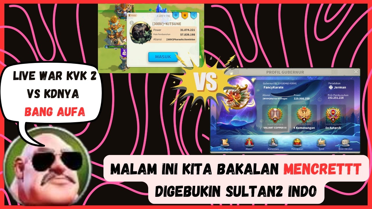 Siap-siap MENCRET Digebukin Sultan Indo di KVK 2 Malam Ini (Versus @aufaerditya & Fancy Karate)