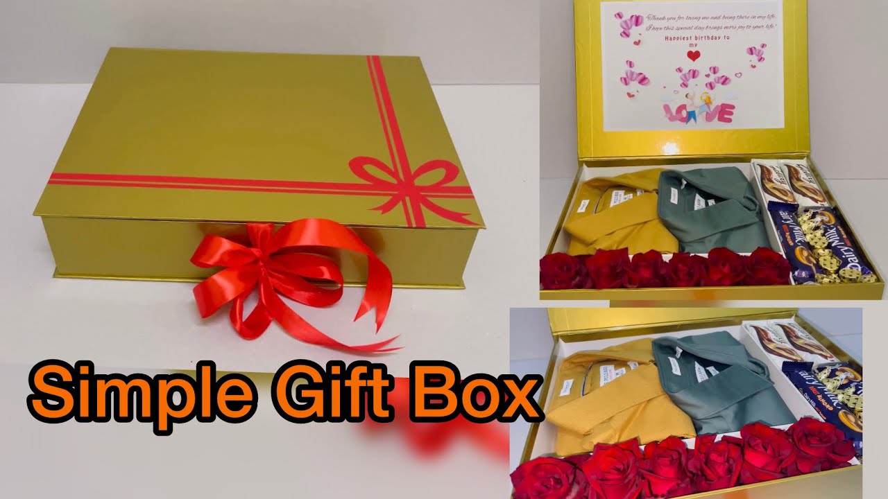 Men’s Gift Hamper Box | How to make Gift Box | DIY Gift Box | Simple Gift Box  | Easy Craft ideas