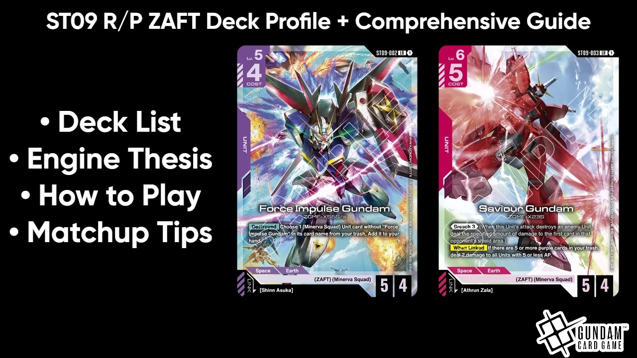 Gundam Card Game TCG | Day 1 ST09 R/P ZAFT Deck Profile + Guide
