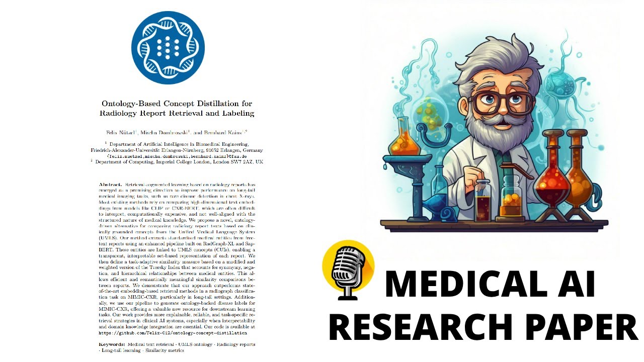 Ontology-Based Concept Distillation: Interpretable Retrieval for Radiology Reports