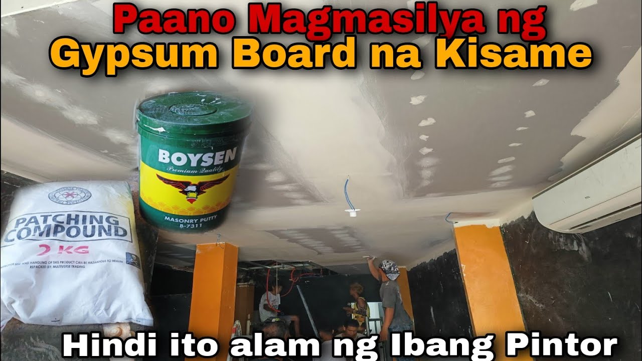 Paano magMasilya ng Gypsum Board na Kisame at Paano ito Hinahalo