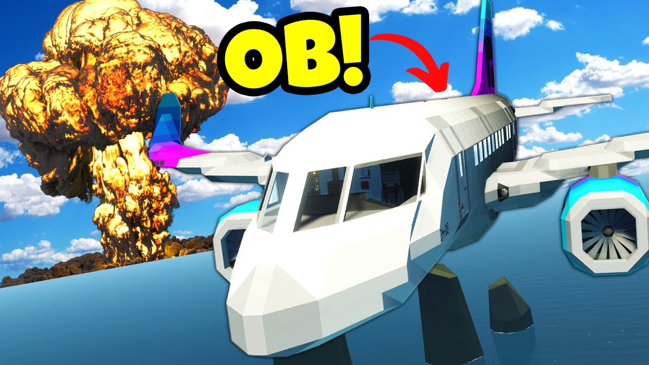 Surviving a NUKE in a Plane with OB in Stormworks Multiplayer!