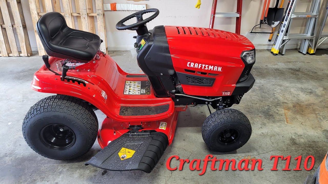 Craftman T110 riding mower quick review