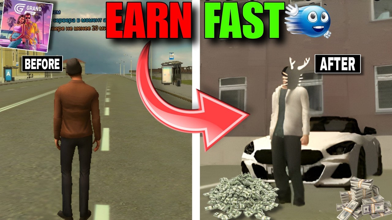 Easy way to earn money fast in Grand Mobile RP Life Simulator|| SIMULATOR SUVANKAR