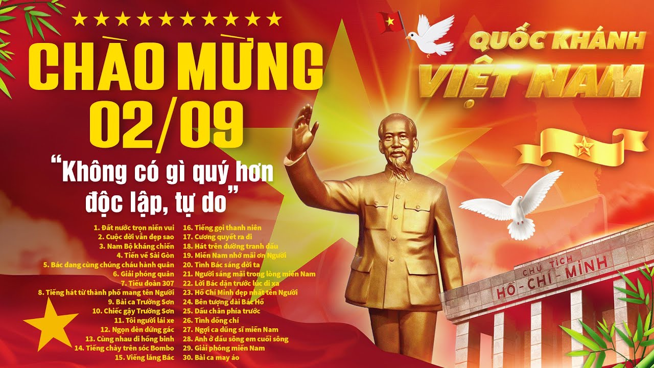 Nhạc Cách Mạng Mừng Ngày QUỐC KHÁNH 2/9 | Lk Nhạc Đỏ Cách Mạng Hào Hùng Đi Cùng Năm Tháng