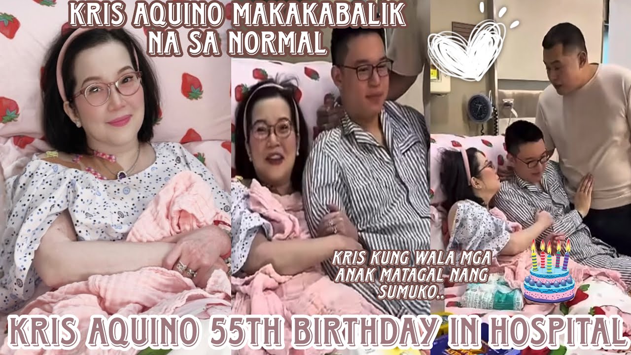 Kris Aquino 55th birthday in the hospital 💕 Malapit na makabalik sa normal excited na siya lumabas