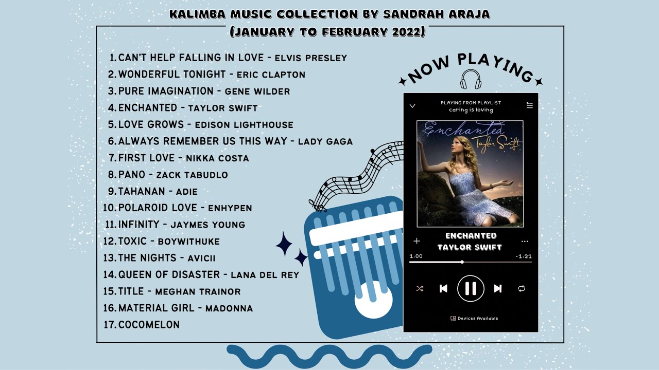 Relaxing KALIMBA Music Collection V (January to February 2022 Compilation) 🎵♡