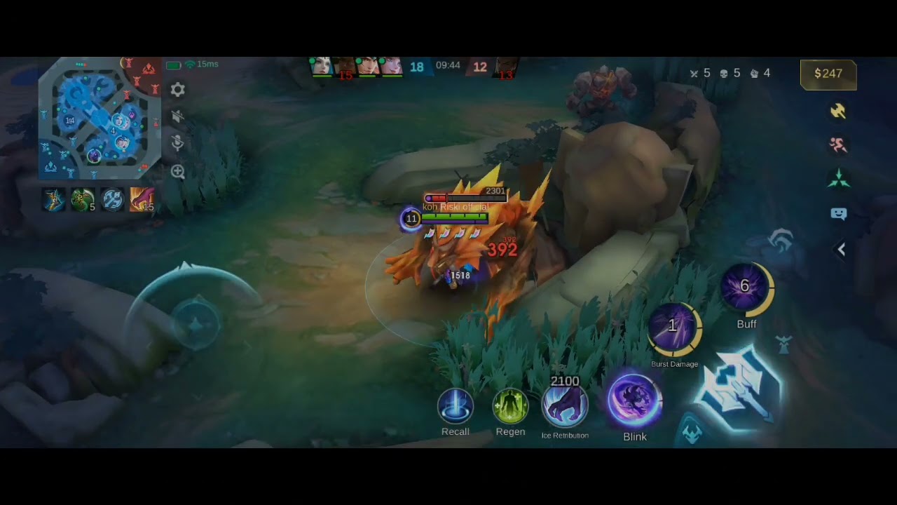 Gameplay gua ketika menggunakan Hero helcurt 