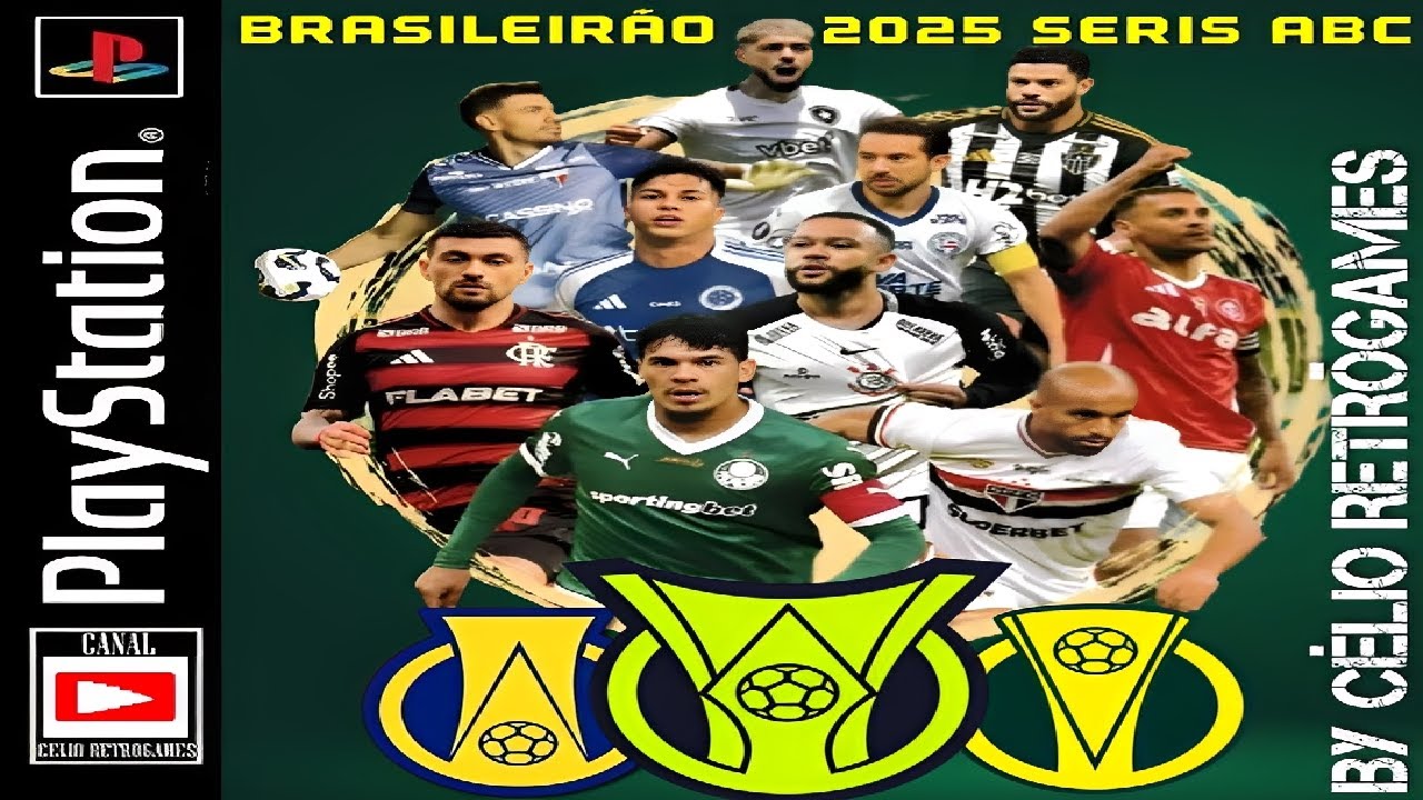 [PS1] Lançamento! BRASILEIRÃO 2025 SÉRIES A B C (By Célio RetroGames)
