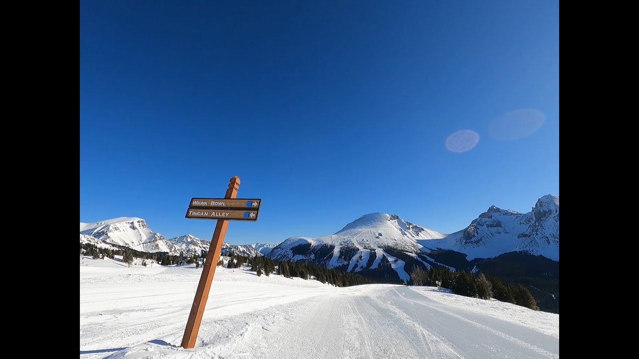 Ski with me - Tincan Alley and Wawa Bowl at Sunshine Village