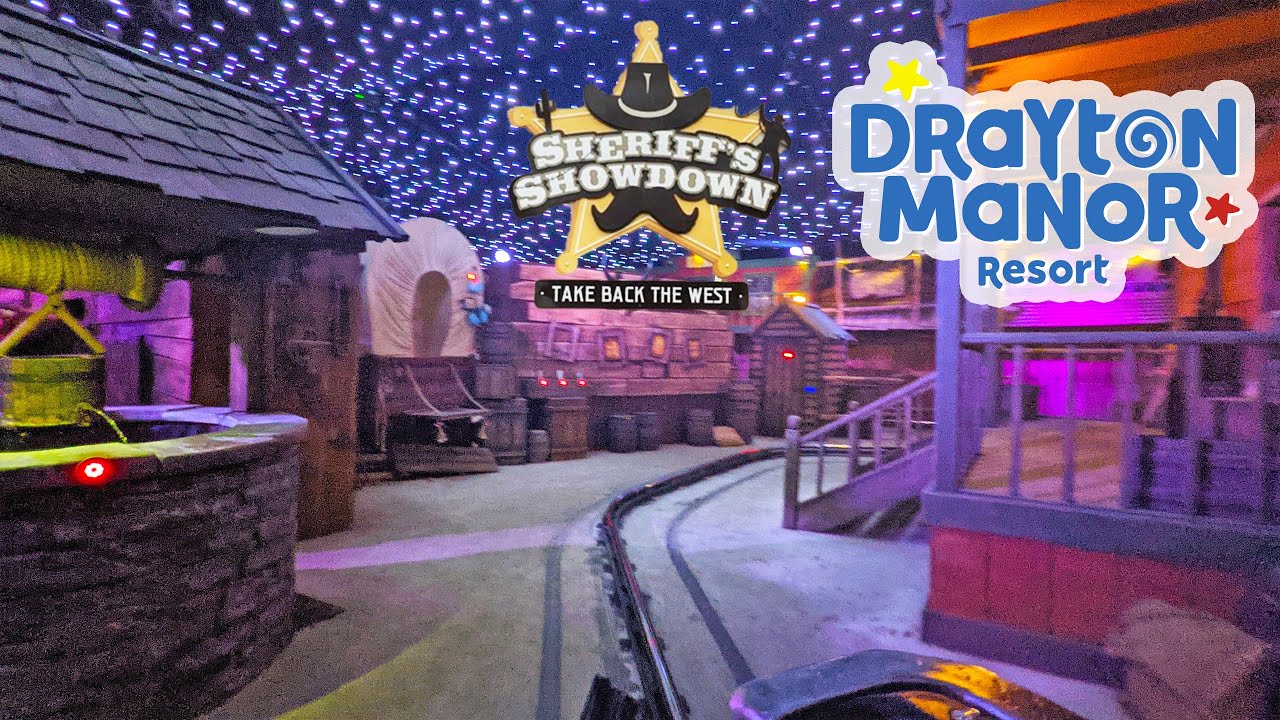 Sheriff's Showdown Interactive Shooting Ride at Drayton Manor (Sept 2021) [4K]
