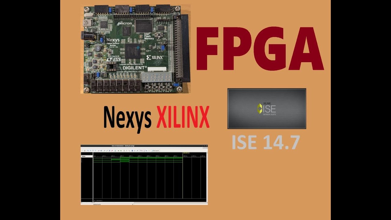 Programowanie FPGA z ISA 14.7 na płytce XILINX Nexys