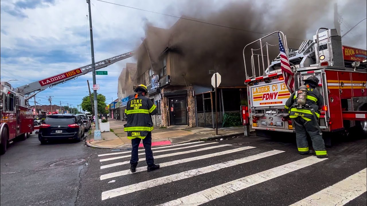 **FIRST DUE 4th Alarm!** Heavy FIRE on Arrival in COMMERCIAL Building [ Jamaica, Queens Box 5368 ]